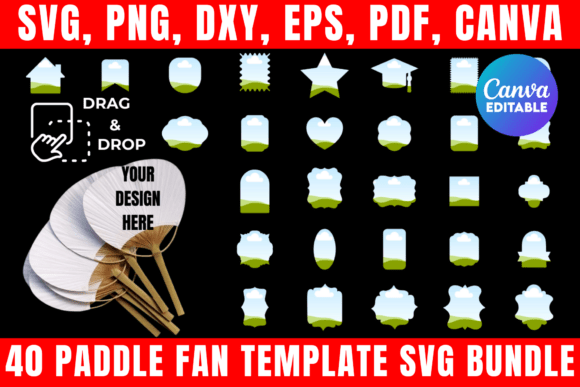 40 Paddle Fan Template SVG Bundle Review for Handmade Businesses