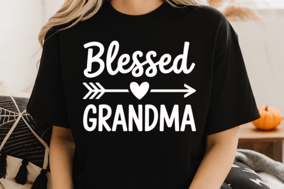 Blessed Grandma PNG: A Warm Graphic Design Asset for T-Shirt Designs