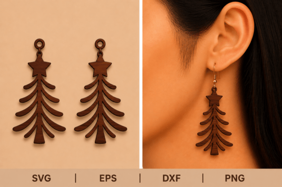 Christmas Tree Earrings SVG Laser Cut Review for Real Crafting