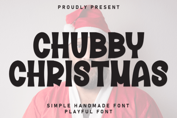 Chubby Christmas Display: A Festive Graphic Design Asset for Content Creators