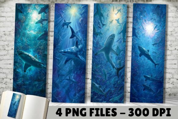 Deep Sea Blue Shark School Bookmark Review