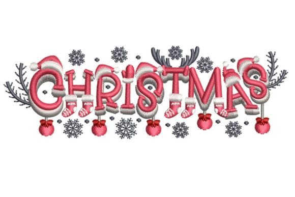 Festive Christmas Embroidery for Local Business Branding