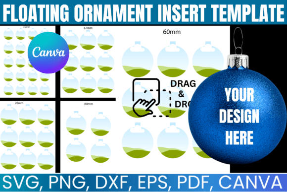 Floating Ornament Insert Template in Canva: A Review for Real Craft Projects