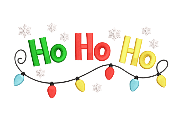Ho Ho Ho Christmas Lights: A Festive Graphic Design Asset for Marketers