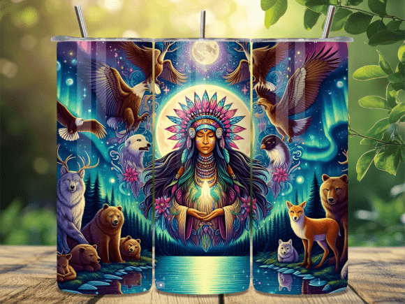Native Girl Spirit Animals Tumbler Wrap Review for Digital Sellers