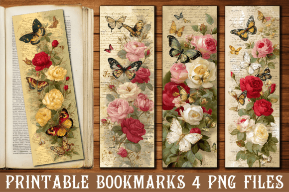 Retro Cream Rose Butterfly Bookmark in Crafts: A Seller’s Review