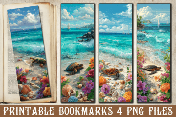 Sea Turtle Beach Flowers Bookmark Review: A Designer’s Perspective