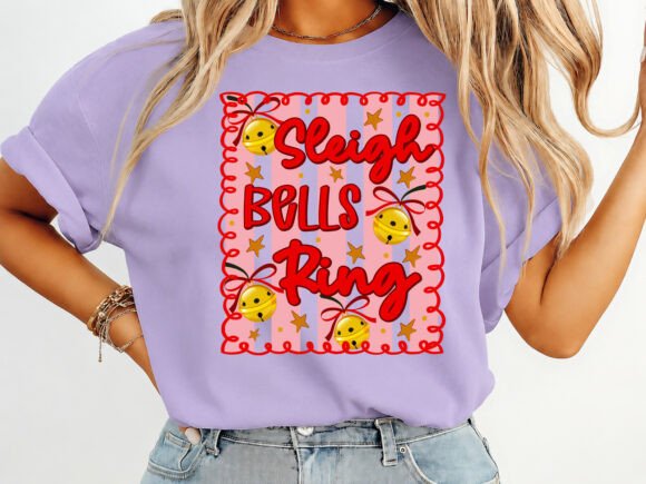 Sleigh Bells Ring SVG PNG: A Festive Graphic Design Asset for T-Shirt Designs and More
