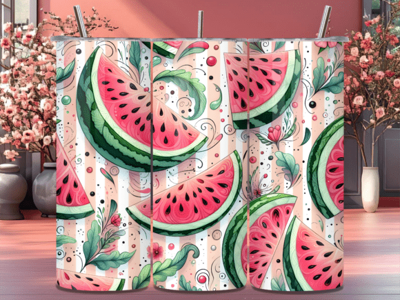 Summer Watermelon Fruit Tumbler Wrap Review: A Refreshing Graphic Design Asset for Handmade Creations
