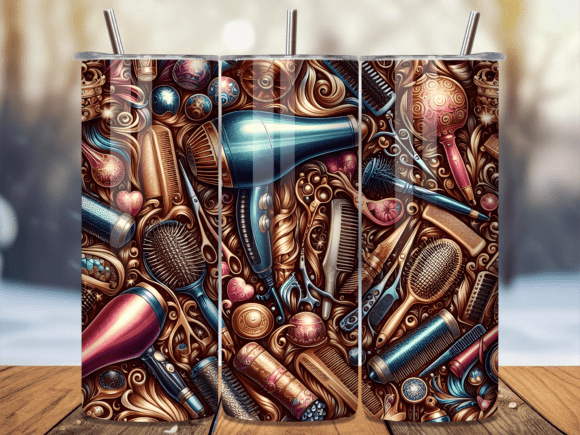 Vintage Barber Tool Pattern Tumbler Wrap Review for Digital Sellers