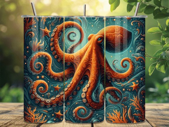 Vintage Nautical Octopus Tumbler Wrap Review: A Versatile Graphic for Handmade Creations