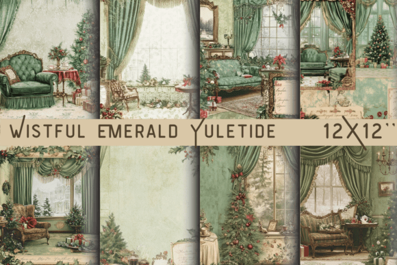 Wistful Emerald Yuletide Old-Fashioned Backgrounds: A Designer’s Perspective